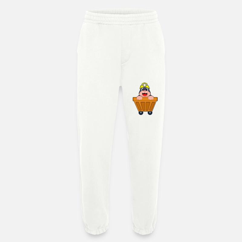 Maulwurf Bergbau Container - Heavyweight Jogginghose - made by SPREAD - OFF WHITE