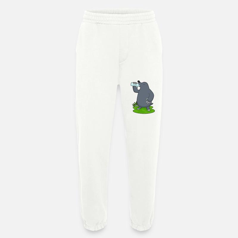 Mole water bottle - Heavyweight Jogging Pants - made by SPREAD - OFF WHITE
