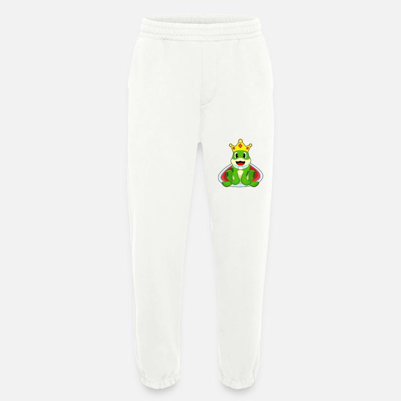 Frog King Crown - Heavyweight Jogging Pants - made by SPREAD  - OFF WHITE
