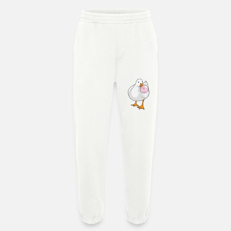 Duck chewing gum - Heavyweight Jogging Pants - made by SPREAD - OFF WHITE