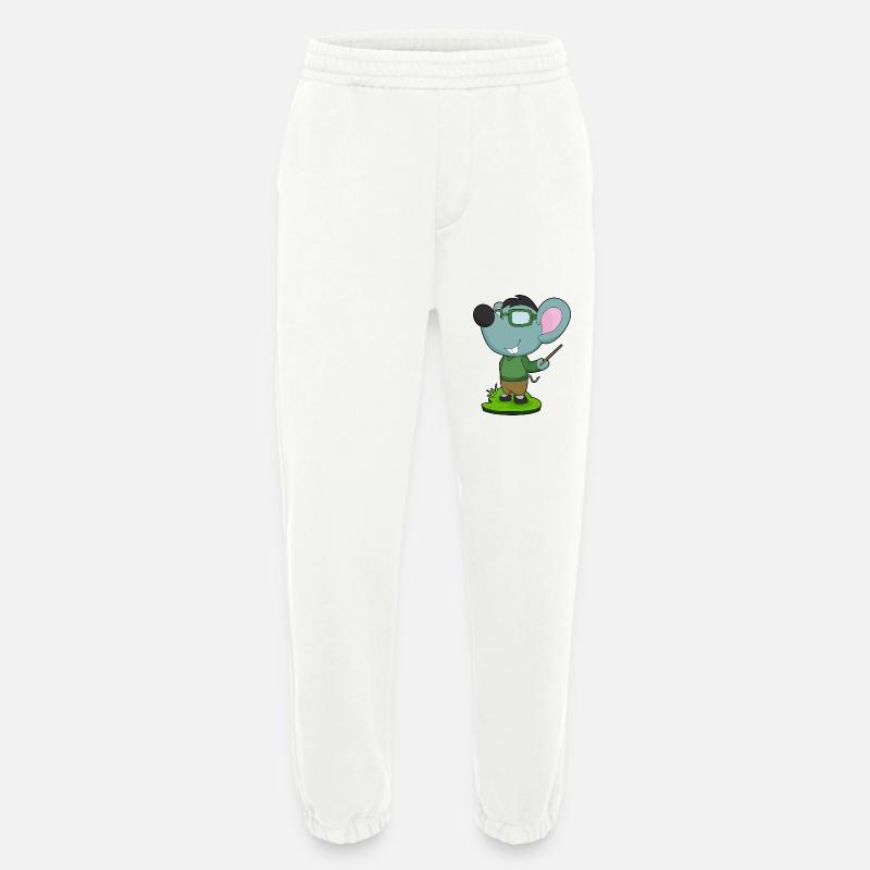 Maus Lehrer Pointer - Heavyweight Jogginghose - made by SPREAD  - OFF WHITE