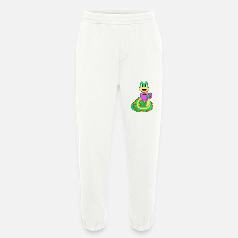 Snake Coffee - Heavyweight Jogging Pants - made by SPREAD - OFF WHITE