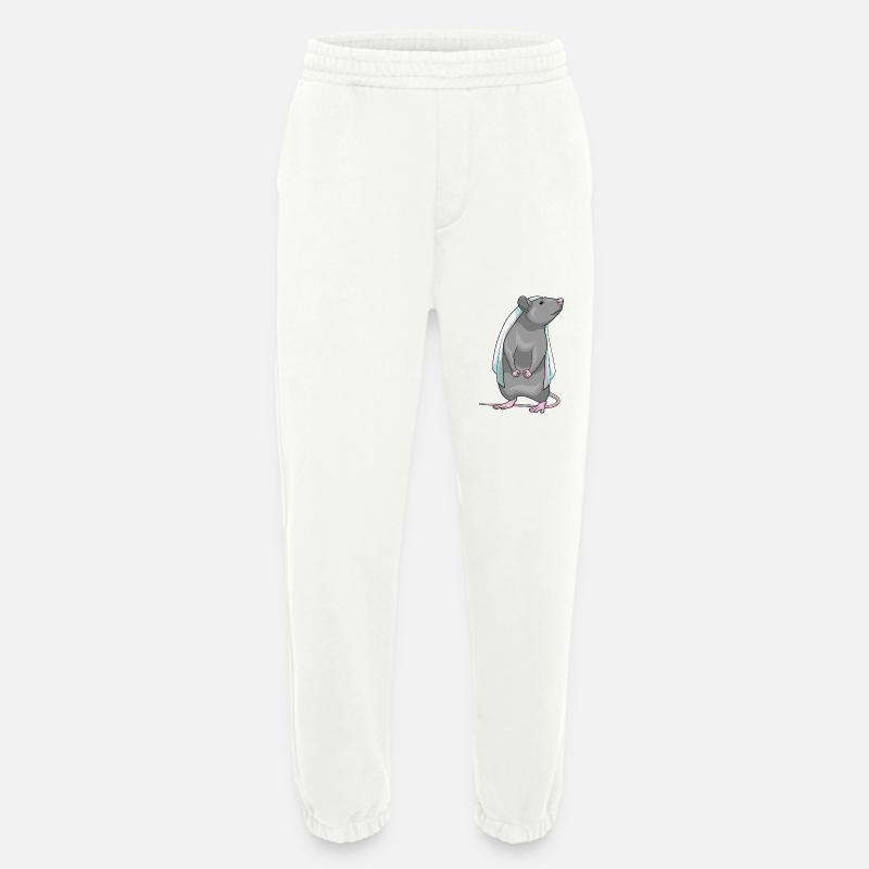 Rat Bride Wedding - Heavyweight Jogging Pants - made by SPREAD - OFF WHITE
