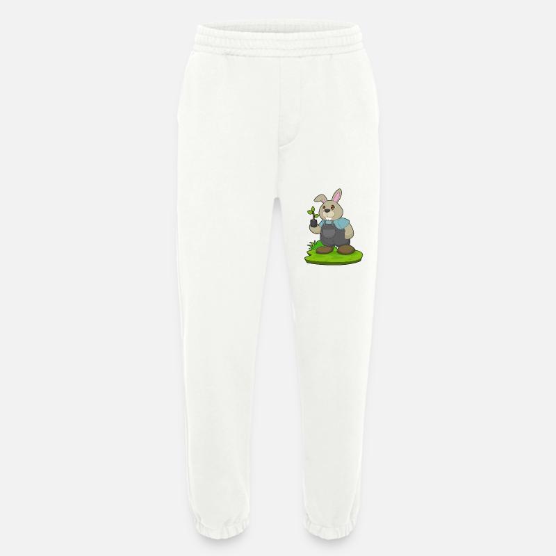 Rabbit Farmer Seedling - Heavyweight Jogging Pants - made by SPREAD - OFF WHITE