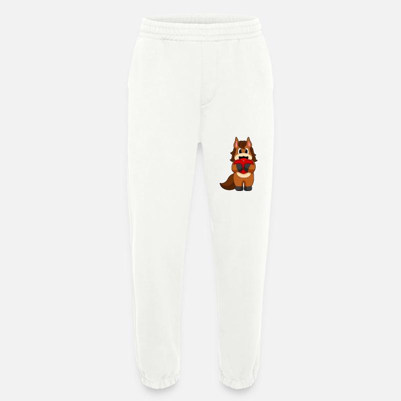 Pferd Herz - Heavyweight Jogginghose - made by SPREAD  - OFF WHITE