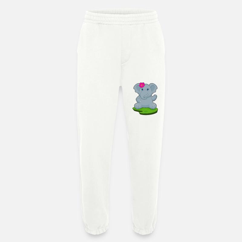 Elefant Blume - Heavyweight Jogginghose - made by SPREAD  - OFF WHITE