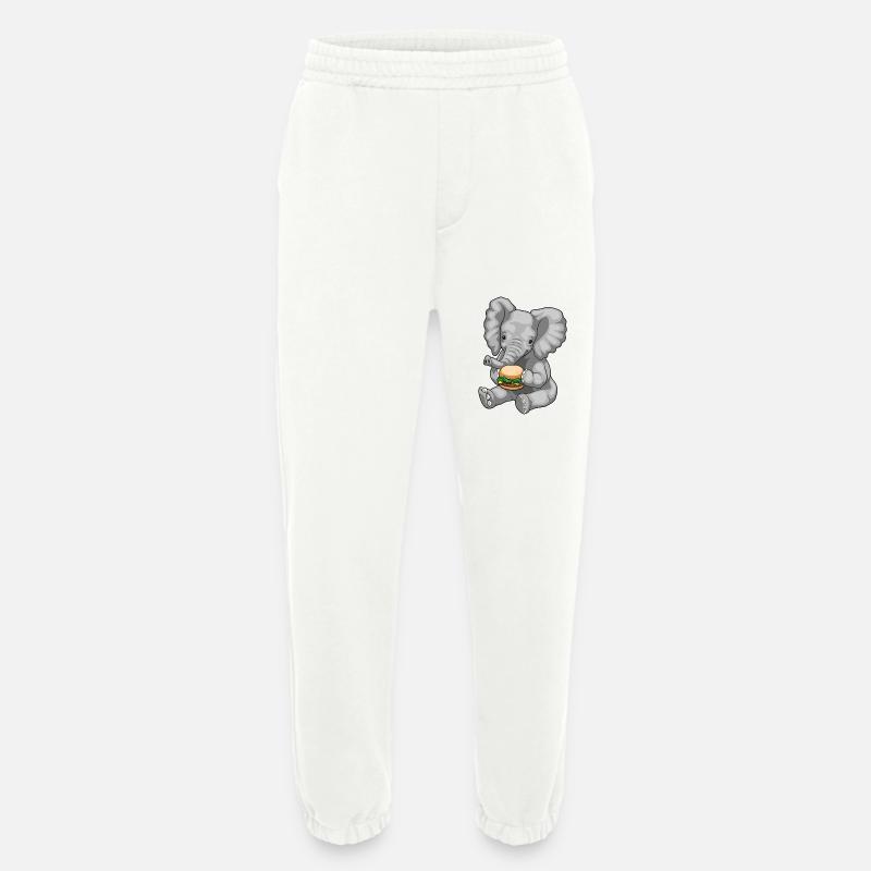 Elefant Burger - Heavyweight Jogginghose - made by SPREAD  - OFF WHITE