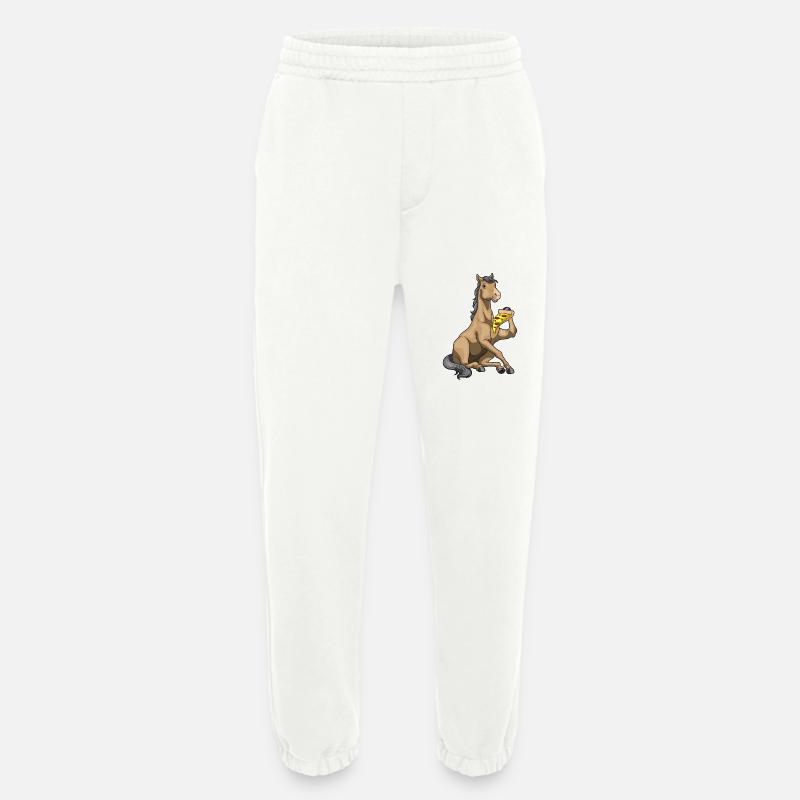 Pferd Pizza - Heavyweight Jogginghose - made by SPREAD - OFF WHITE