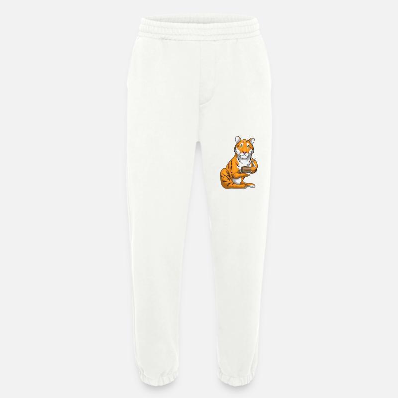 Tiger Cake - Heavyweight Jogging Pants - made by SPREAD  - OFF WHITE