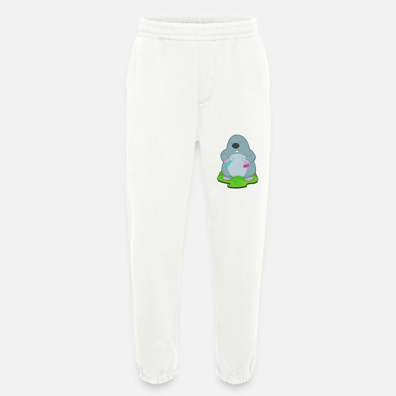 Mole Scientist Test Tube - Heavyweight Jogging Pants - made by SPREAD  - OFF WHITE