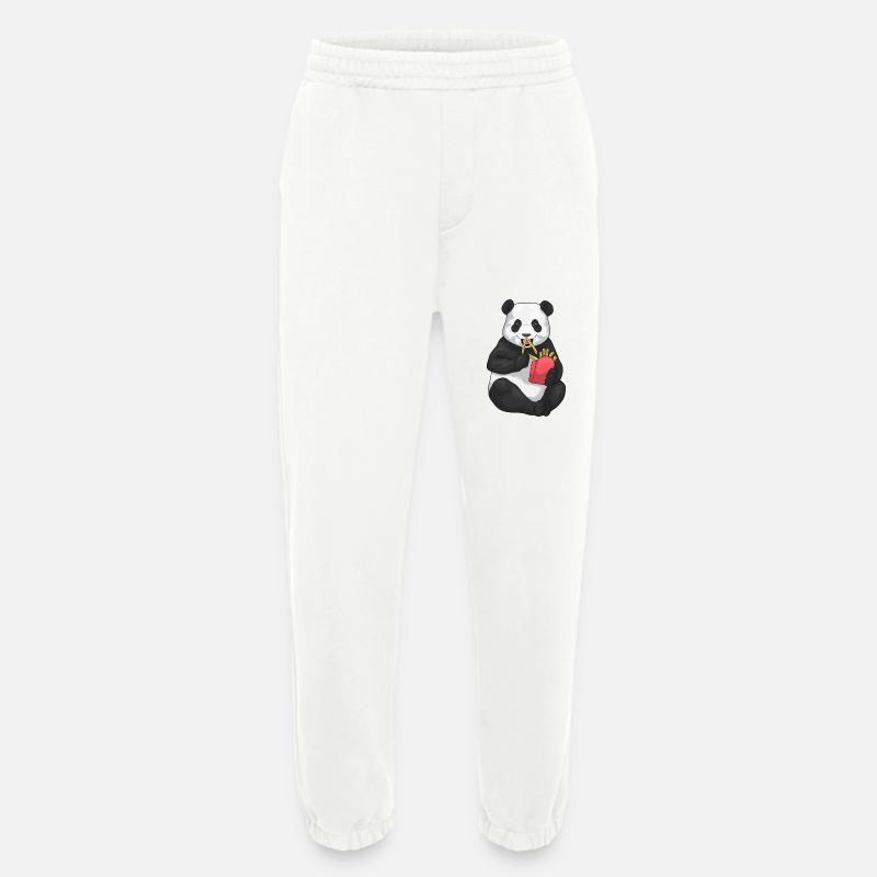 Panda Pommes frites - Heavyweight Jogginghose - made by SPREAD - OFF WHITE