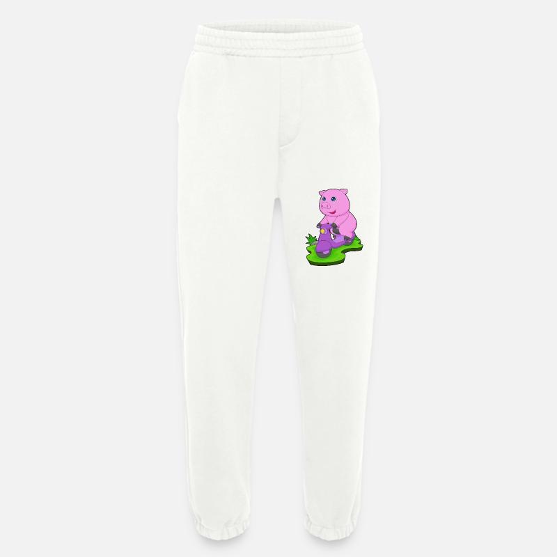 Schwein Motorroller - Heavyweight Jogginghose - made by SPREAD  - OFF WHITE