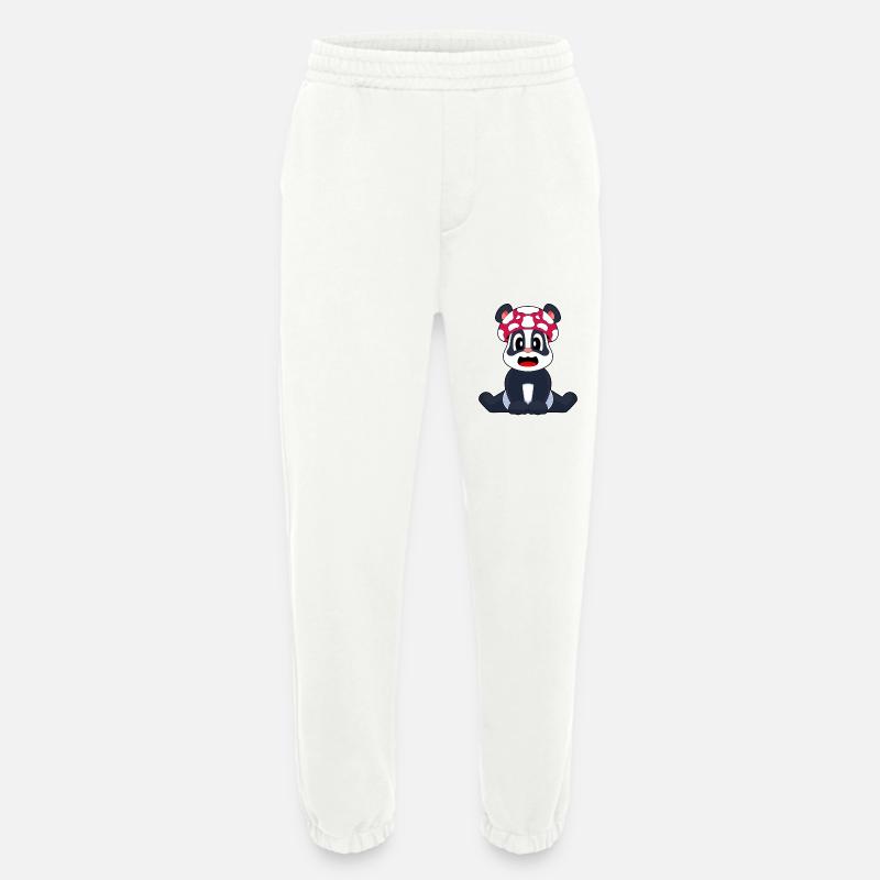 Panda Pilz - Heavyweight Jogginghose - made by SPREAD - OFF WHITE