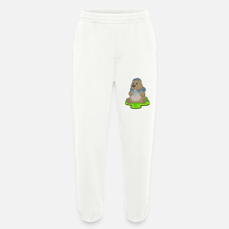 Bear Fish - Heavyweight Jogging Pants - made by SPREAD  - OFF WHITE