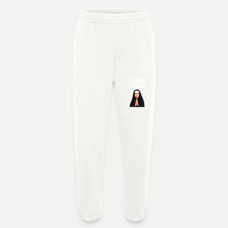 Techno ist meine Religion - Heavyweight Jogginghose - made by SPREAD - OFF WHITE