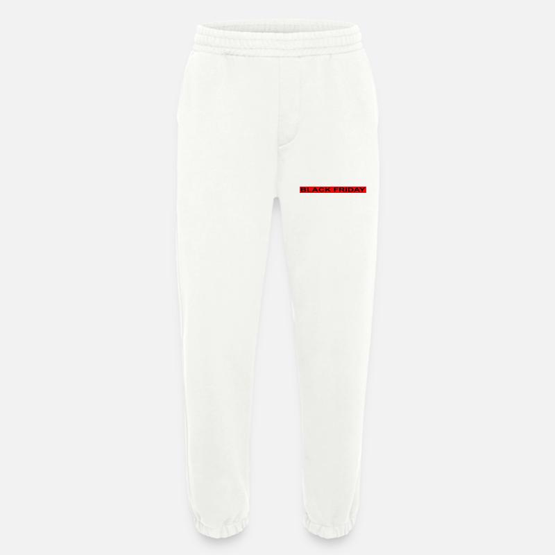 Black Friday red stripe - Heavyweight Jogging Pants - made by SPREAD  - OFF WHITE