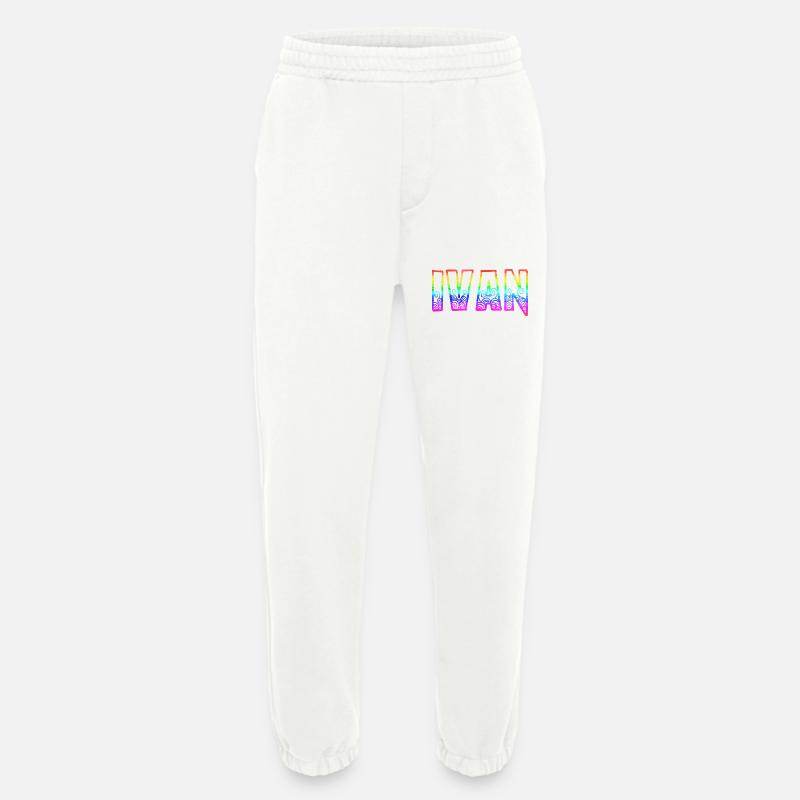 ivan rs regenbogen - Heavyweight Jogginghose - made by SPREAD  - OFF WHITE