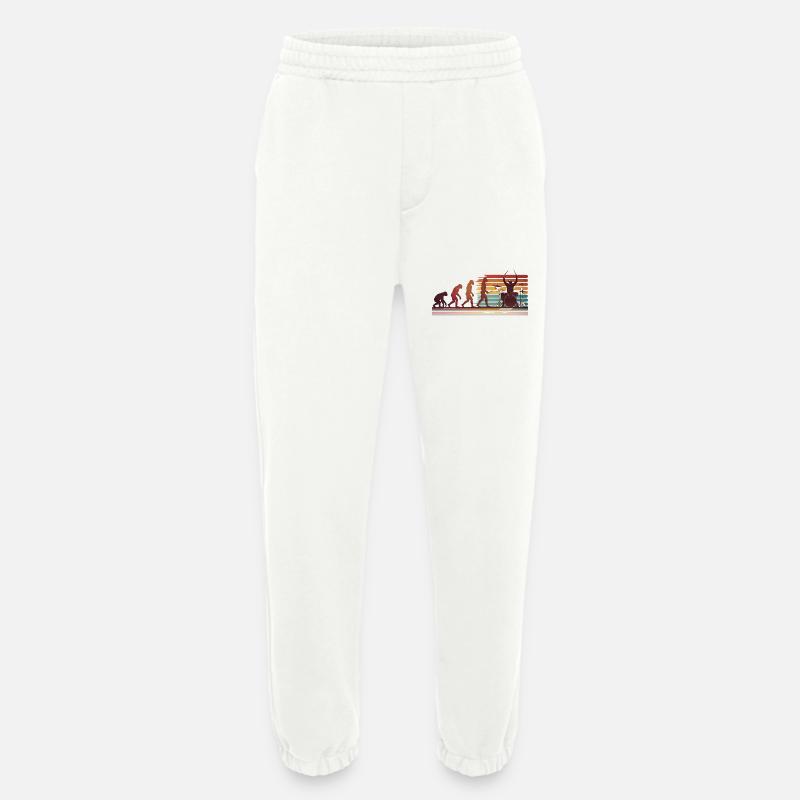 Batteur Evolution Drums - Heavyweight Jogging Pants - made by SPREAD  - OFF WHITE