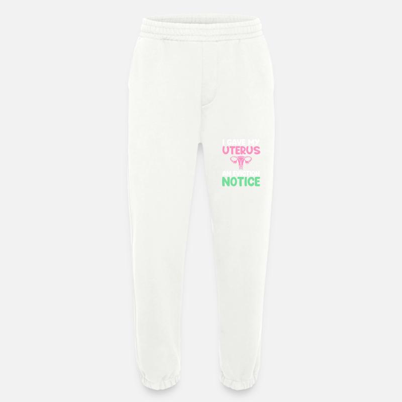 Hysterektomie Uterus Gebärmutter Eierstock - Heavyweight Jogginghose - made by SPREAD - OFF WHITE