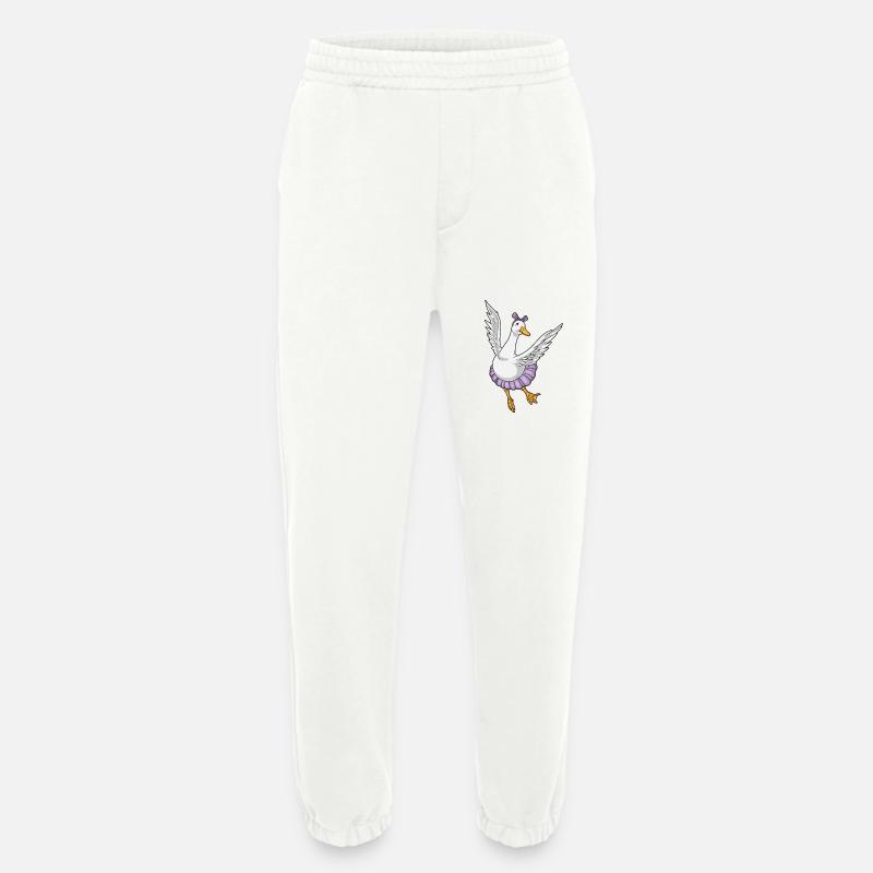 Canard Ballerine Ballet Danse - Pantalon de jogging bio épais fabriqué en UE - OFF WHITE