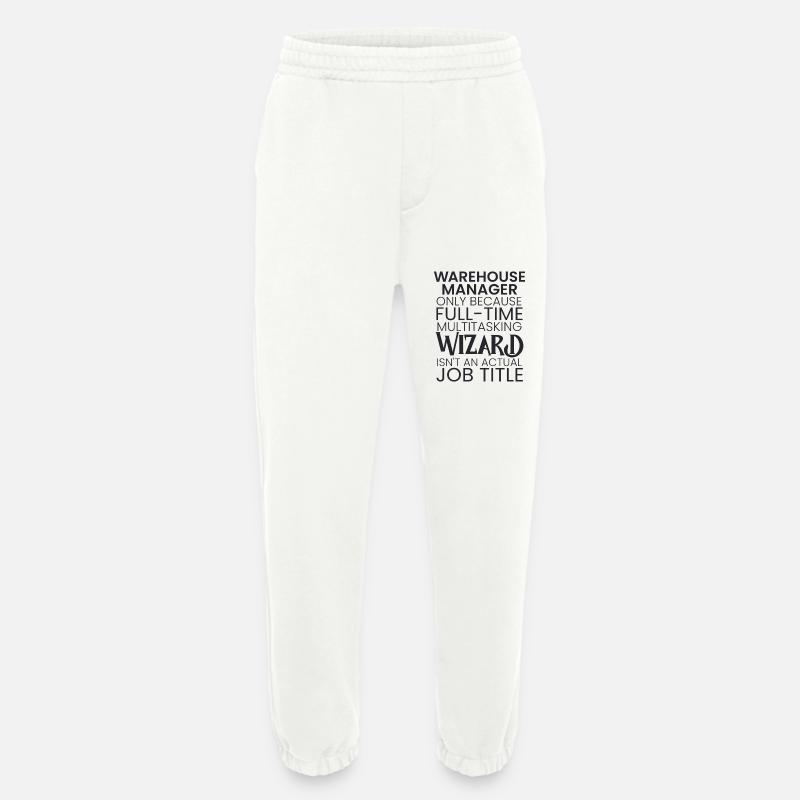 Warehouse Manager multitasking Wizard - Heavyweight Jogging Pants - made by SPREAD  - OFF WHITE