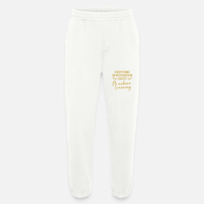 Programmeur codeur GPT - Pantalon de jogging bio épais fabriqué en UE - OFF WHITE