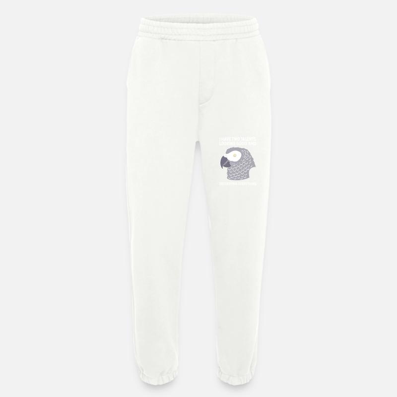 Parrot Grey - Heavyweight Jogging Pants - made by SPREAD  - OFF WHITE