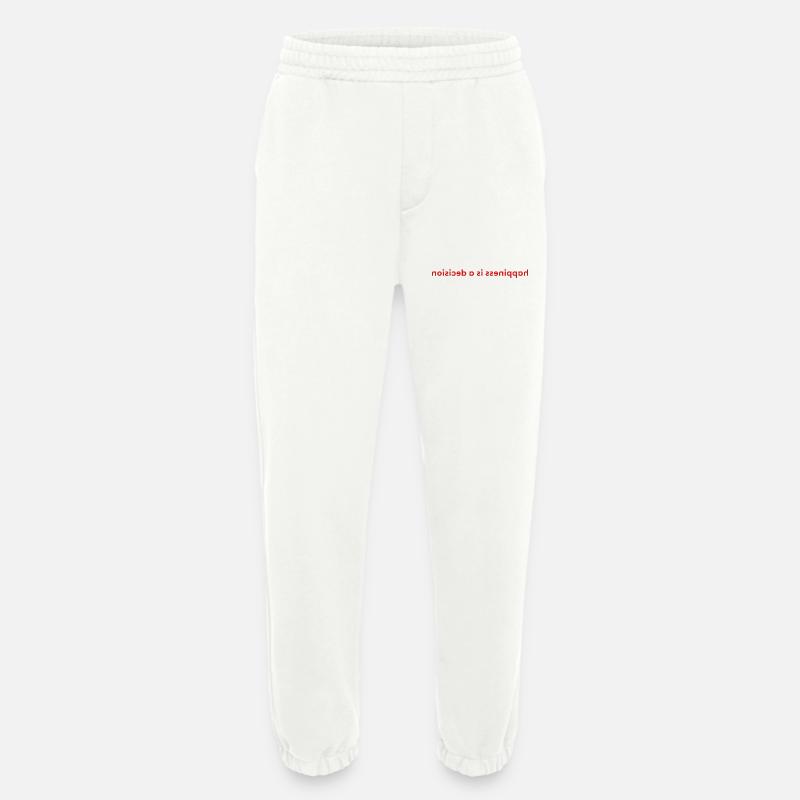 happiness is a decision - Heavyweight Jogginghose - made by SPREAD  - OFF WHITE