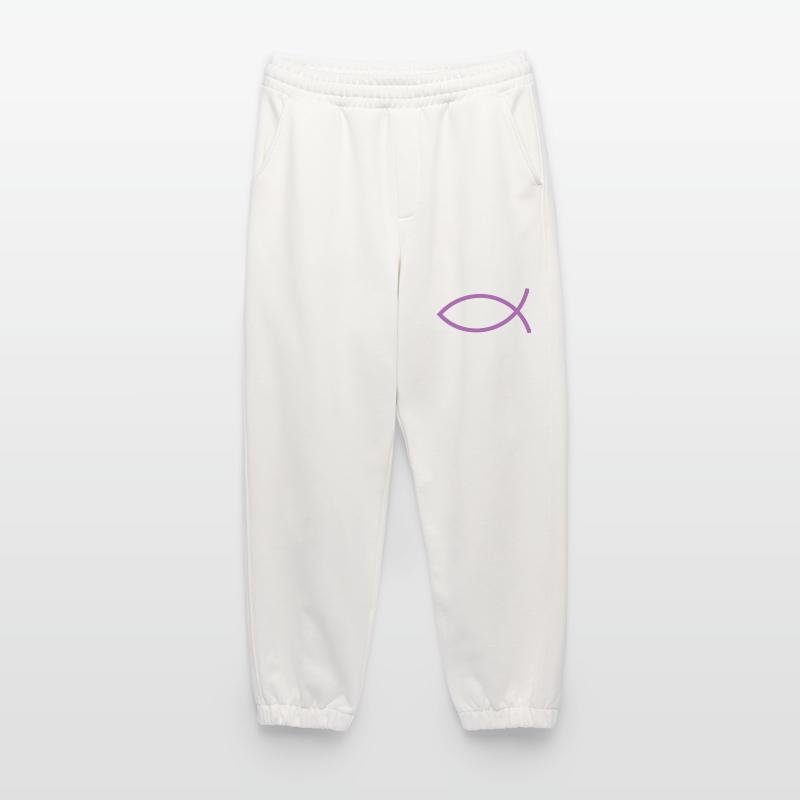 Jesus fish Ichthys fish fish Heavyweight Jogging Pants - made by SPREAD 