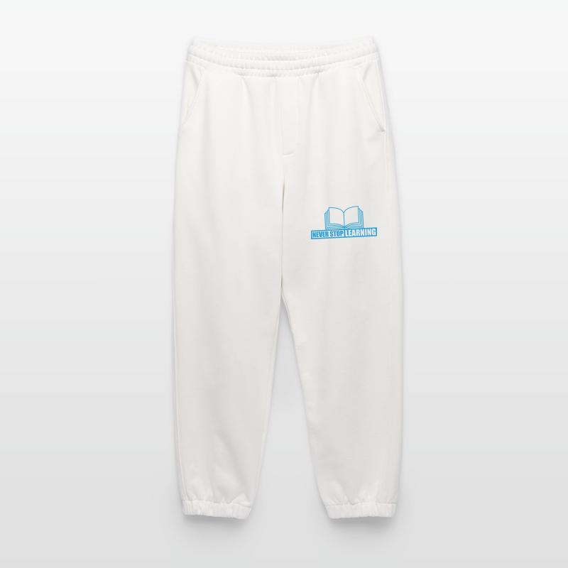 never stop learning quote Heavyweight Jogging Pants - made by SPREAD 