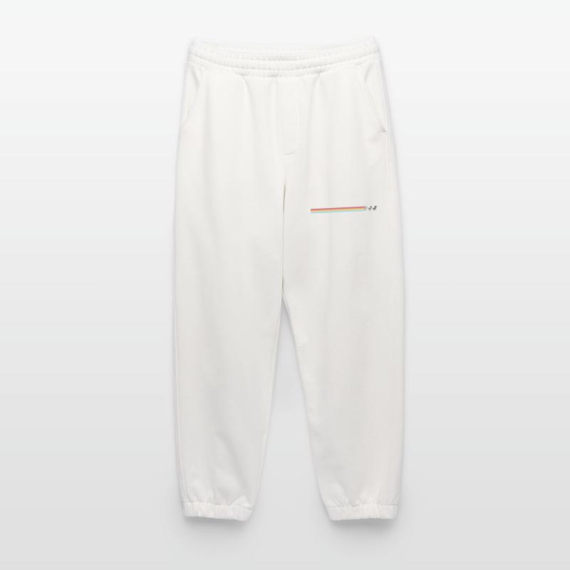 Pastellstreifen Katzensilhouetten Heavyweight Jogginghose - made by SPREAD 