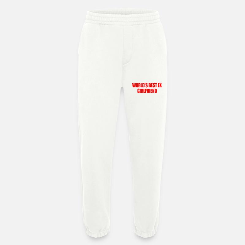 worlds best ex girlfriend - Heavyweight Jogginghose - made by SPREAD  - OFF WHITE
