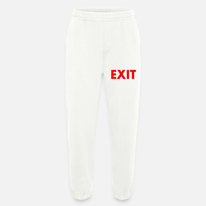 Exit - Heavyweight Jogging Pants - made by SPREAD  - OFF WHITE