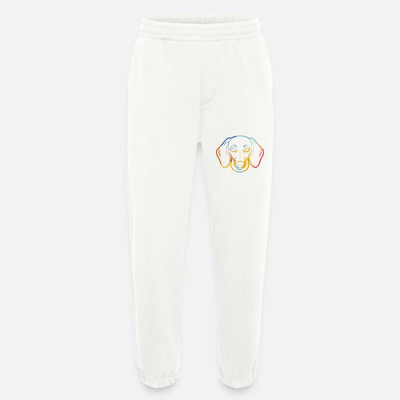 Hund Dackel - Heavyweight Jogginghose - made by SPREAD - OFF WHITE