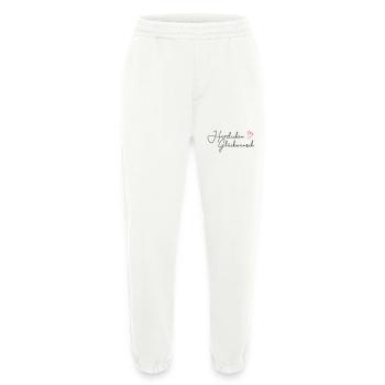 Herzlichen Glückwunsch Schriftzug schwarz - Heavyweight Jogginghose - made by SPREAD  - OFF WHITE - Vorne