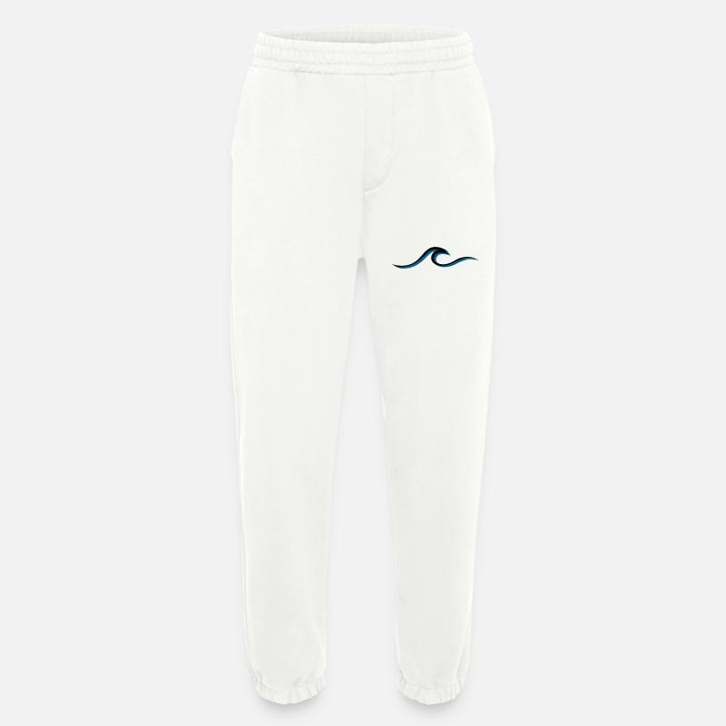 Welle wave Surfen Wasserratte Surfer - Heavyweight Jogginghose - made by SPREAD  - OFF WHITE