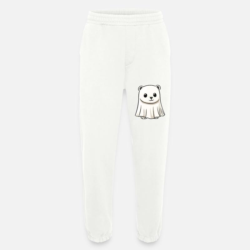 Eisbär Halloween Comic Geist - Heavyweight Jogginghose - made by SPREAD  - OFF WHITE