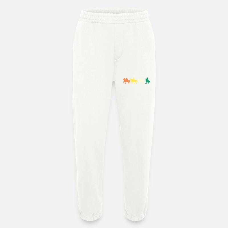 Monter des chevaux Evolution - Pantalon de jogging bio épais fabriqué en UE - OFF WHITE