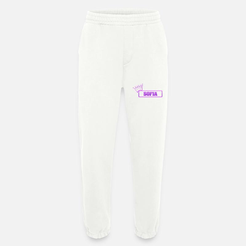 Gift for Sofia - Heavyweight Jogging Pants - made by SPREAD  - OFF WHITE