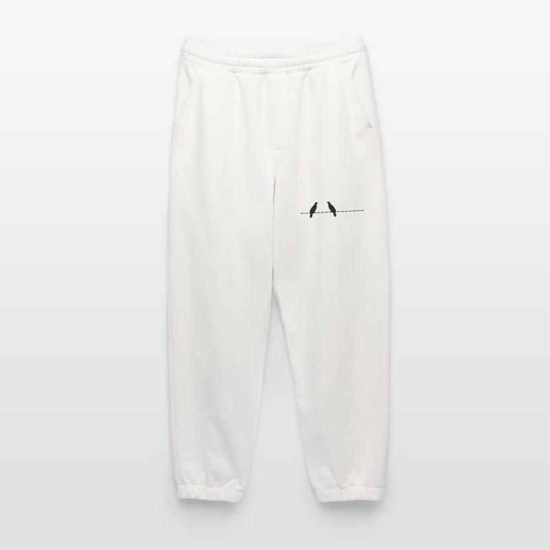 2 deaf pigeons razor barbed security security Heavyweight Jogging Pants - made by SPREAD 