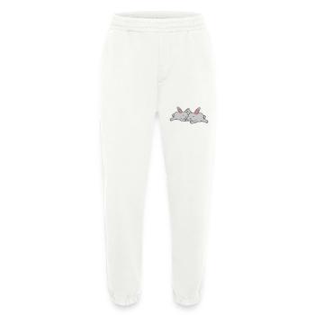 2 verliebte Häschen - Heavyweight Jogginghose - made by SPREAD  - OFF WHITE - Vorne