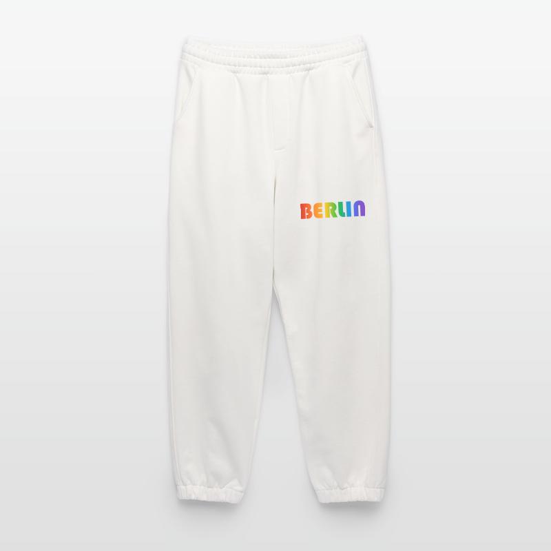 Berliner Regenbogen Text Heavyweight Jogginghose - made by SPREAD 