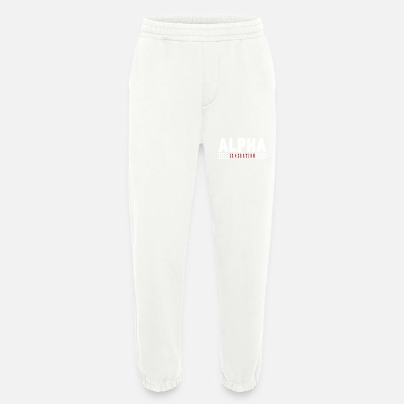 The Alpha Generation 2013-2025 - Heavyweight Jogging Pants - made by SPREAD - OFF WHITE