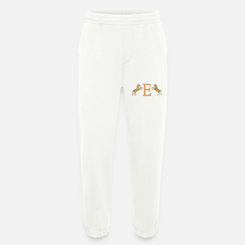 horses e 113 e - Heavyweight Jogging Pants - made by SPREAD  - OFF WHITE