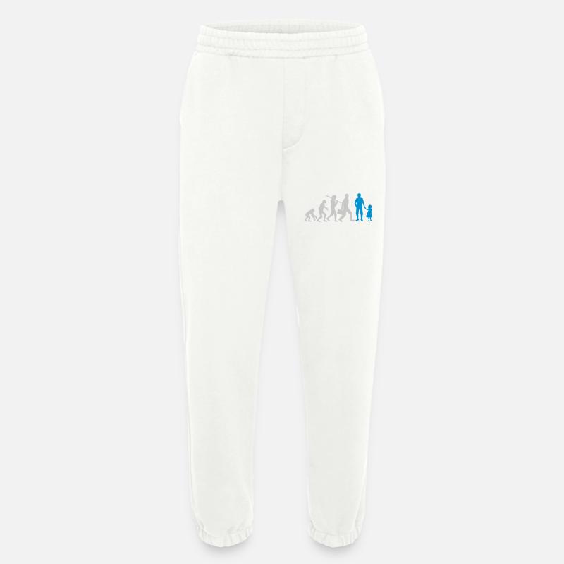Evolution Papa Tochter Kind - Heavyweight Jogginghose - made by SPREAD - OFF WHITE