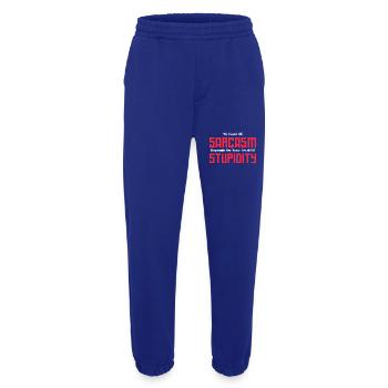 Mon niveau de sarcasme dépend de votre niveau graphique - Pantalon de jogging bio épais fabriqué en UE - Iconic Blue - Devant