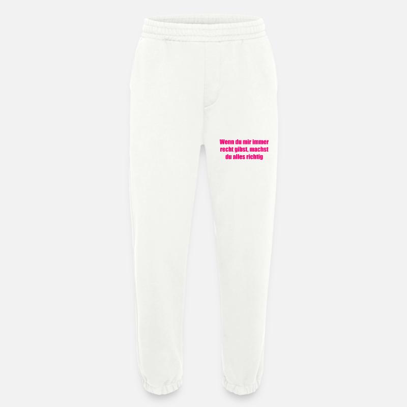 lustiger Spruch - Heavyweight Jogginghose - made by SPREAD - OFF WHITE
