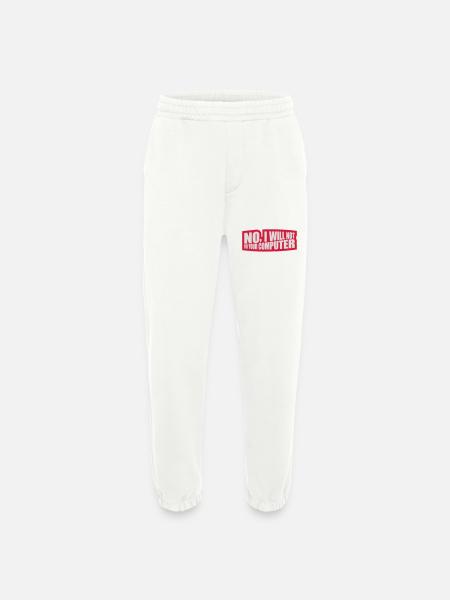 not fix your computer - Heavyweight Jogging Pants - made by SPREAD  - OFF WHITE