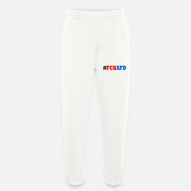 Fck afd - Heavyweight Jogginghose - made by SPREAD  - OFF WHITE