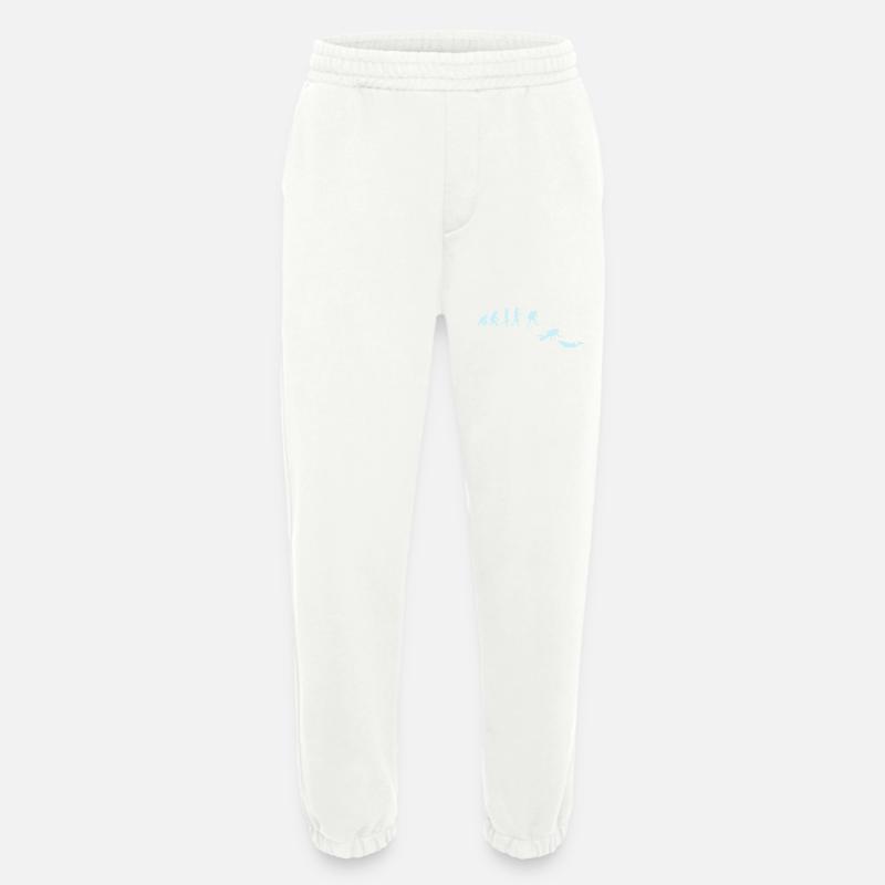 Diver Evolution Diving Dolphin - Heavyweight Jogging Pants - made by SPREAD - OFF WHITE